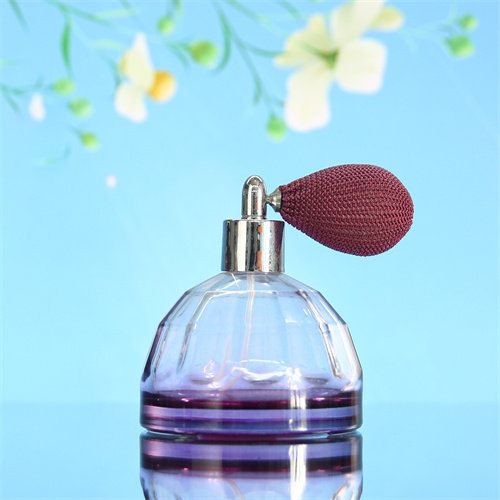 Purple Diamond Shaped Perfume Bottle