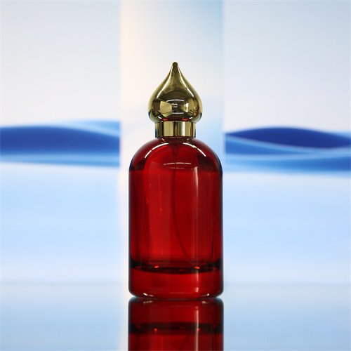 Red Vintage Glass Perfume Bottles