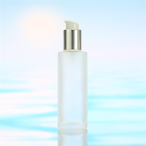 Cylinder Frosted Foundation Bottle