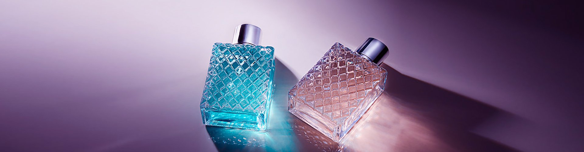 Custom Purple Glass Perfume Bottles Manufacturer