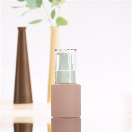 Pink 30ml Glass Foundation Bottle